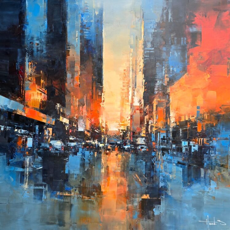 Curated-Line-Benoit-Havard-Diamond district-NY-40x40in