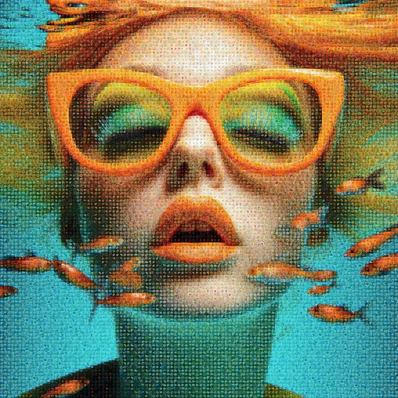 Curated-Line-Fabien-Novarino-Aquatic-Reflections-40x40in