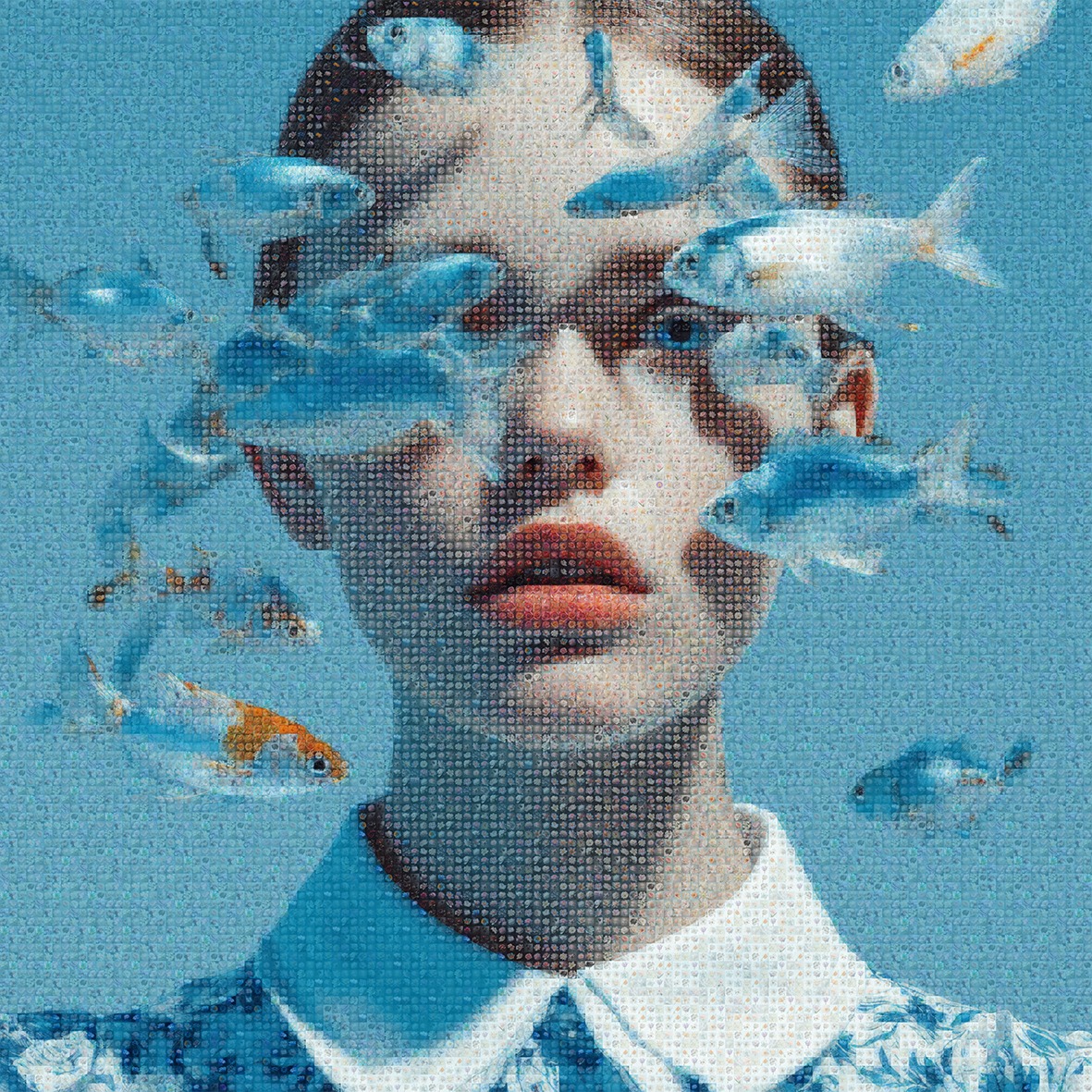 Curated-Line-Fabien-Novarino-Blue-Reverie-40x40in