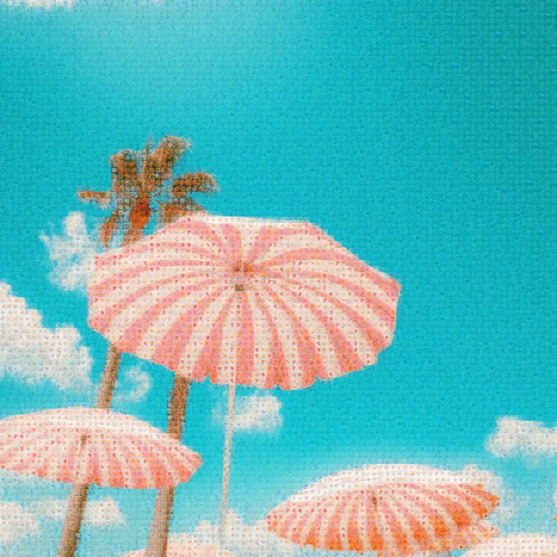 Curated-Line-Fabien-Novarino-Endless-Summer-40x40in