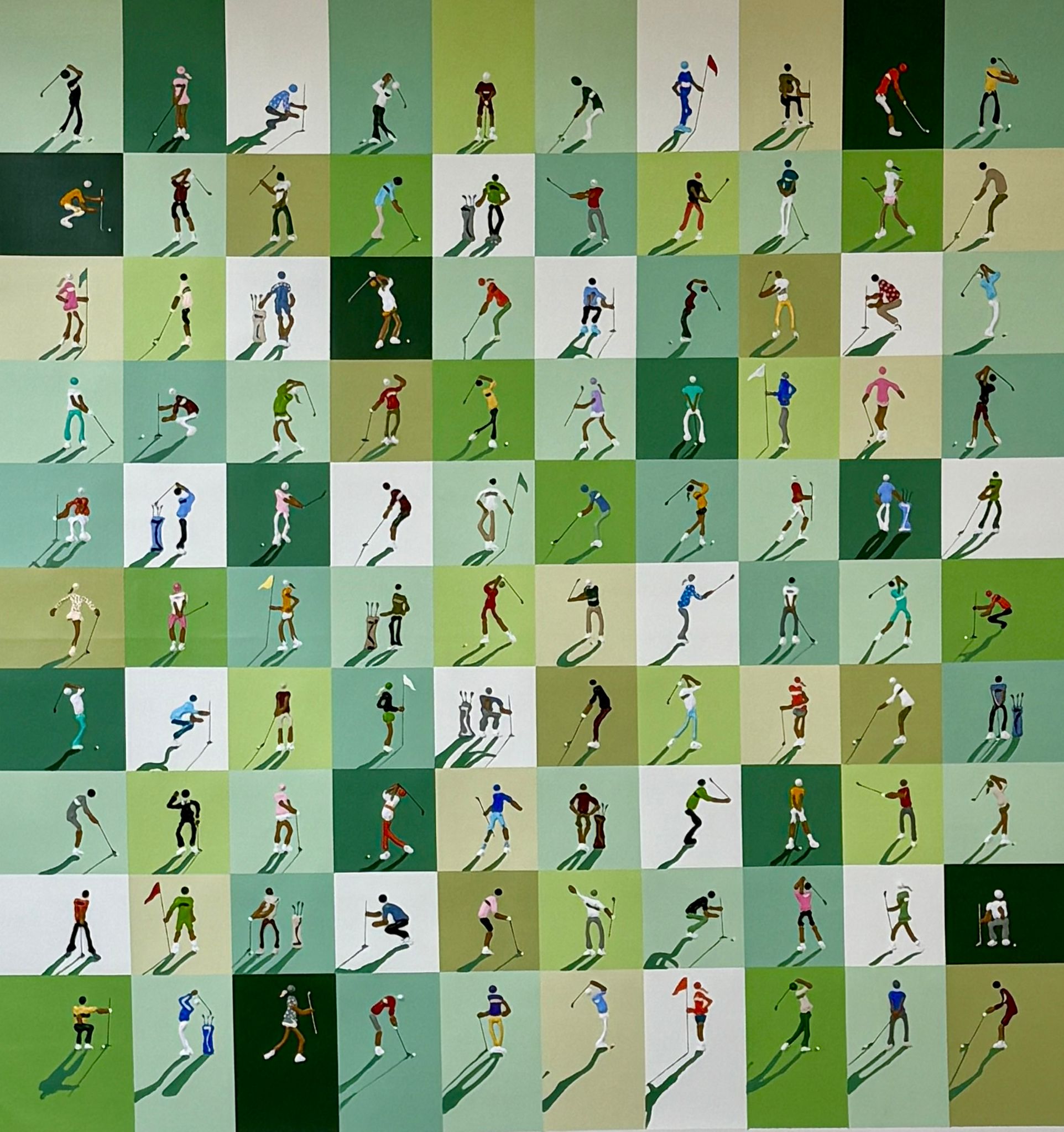 Curated-Line-Gloria-Estefanell-100-golfers-40x40in