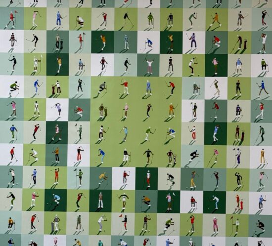Curated-Line-Gloria-Estefanell-Hole-in-Green-48x48in