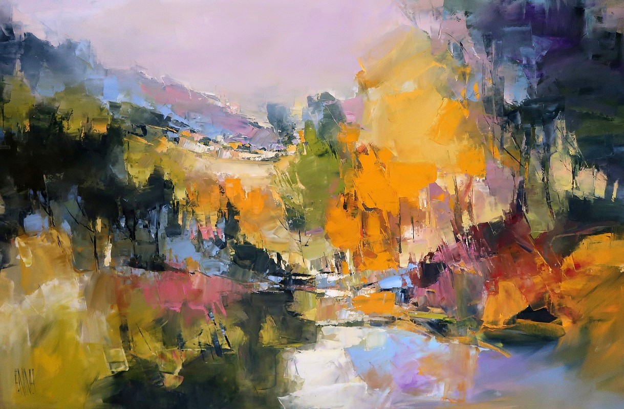 Curated-Line-Herve-Lenouvel-Sous-les-arbres-40x60in