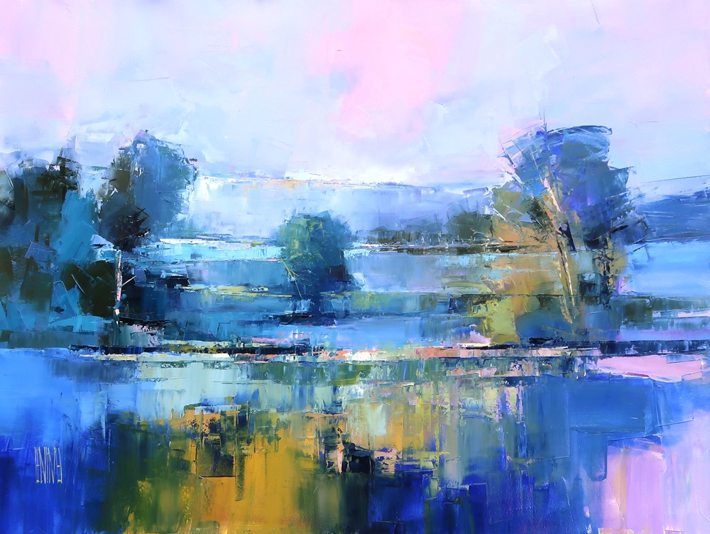 Curated Line - Herve Lenouvel - When The Is Day Still - 36x48in